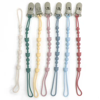 Attache-tétine en silicone pour poussette – image 2