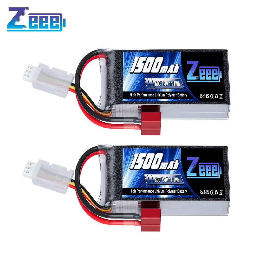 Batterie LiPo 2S 1500 mAh, lot de 2