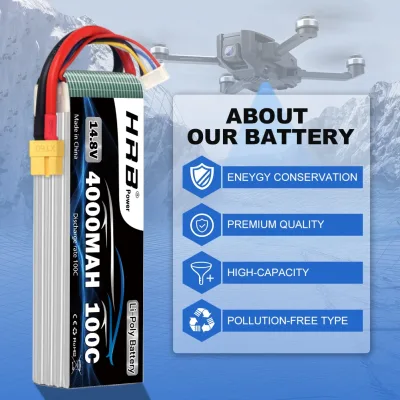 Batterie LiPo 4S 14,8 V 4000 mAh – image 3