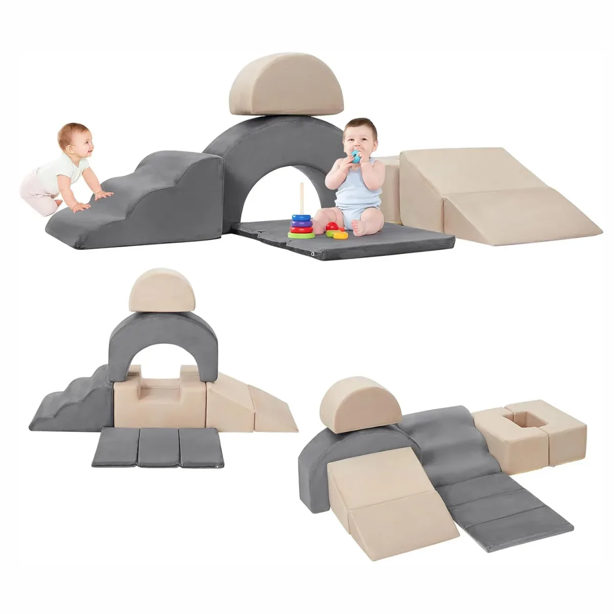 Blocs d'escalade en mousse, 7 pièces