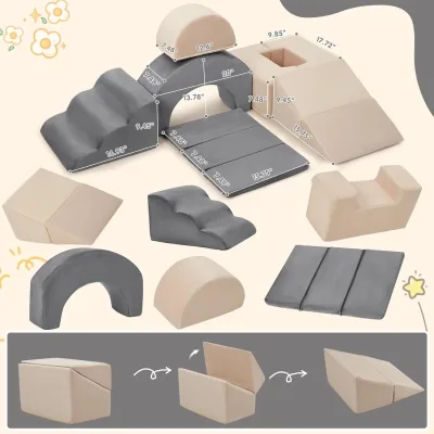 Blocs d'escalade en mousse, 7 pièces – image 2