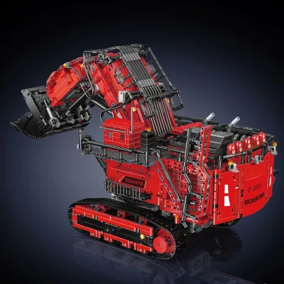 Camion excavatrice en blocs de construction – image 2