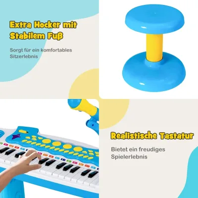 Clavier enfant bleu 31 touches – image 2