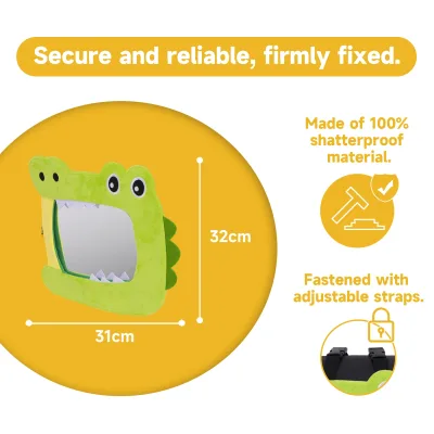 Miroir de siège arrière crocodile pour bébé – image 3