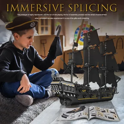Modèle de bateau pirate à assembler – image 2
