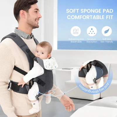 Porte-bébé ergonomique à sangles réglables – image 2