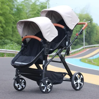 Poussette double pliable pour jumeaux – image 3