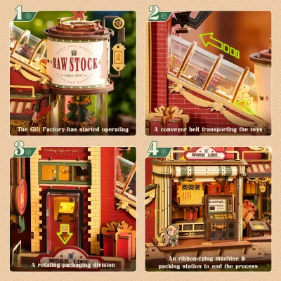 Puzzle 3D en bois fabrique de cadeaux – image 3