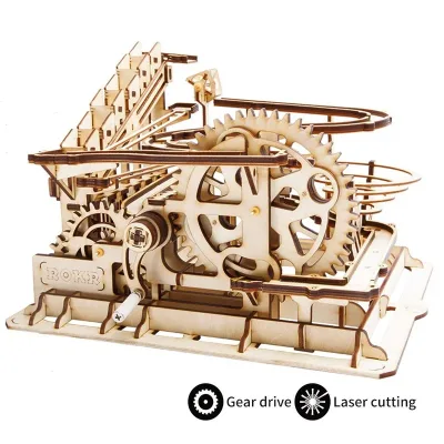 Puzzle 3D mécanique en bois à monter – image 3