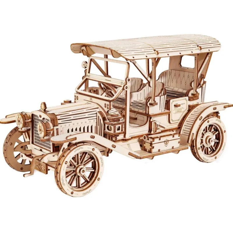 Puzzle 3D voiture classique en contreplaqué