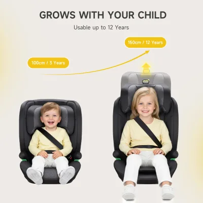 Rehausseur auto à dossier haut, Isofix – image 3