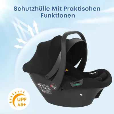 Siège auto bébé coque allongée – image 2