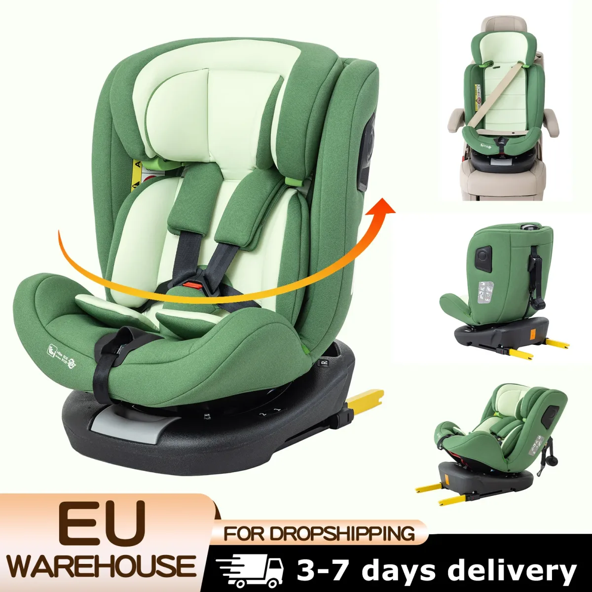 Siège auto bébé pivotant Isofix