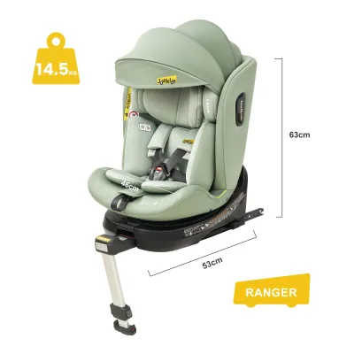 Siège auto pivotant à jambe de soutien – image 3