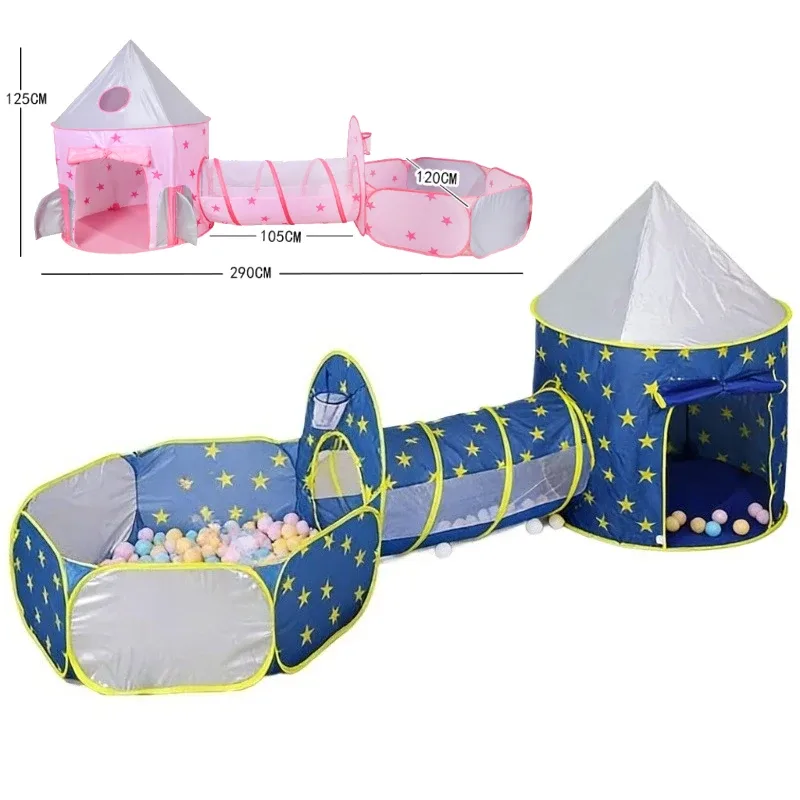 Tente de jeu étoiles avec piscine à balles