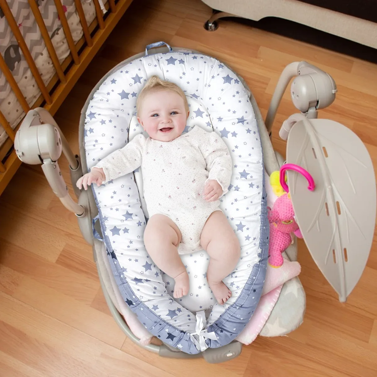 Transat portable bébé en coton