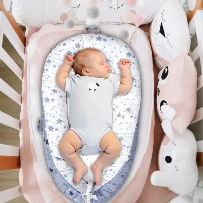 Transat portable bébé en coton – image 3